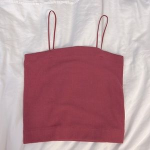 American Eagle crop top, size XS, color dark pink